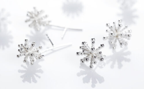 Kõrvarõngad Lumi, hõbe. Anneli Tammik Jewellery