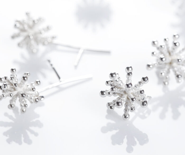 Kõrvarõngad Lumi, hõbe. Anneli Tammik Jewellery