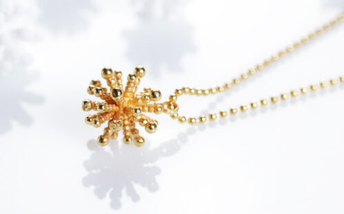 Kaelakee Lumi, hõbe, kullatud