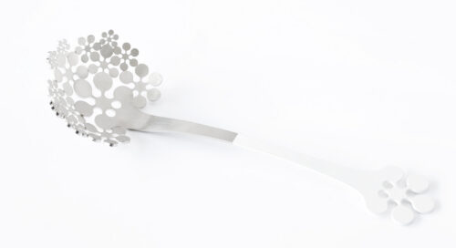 Lumelilled serveerimislusikas valge, Anneli Tammik