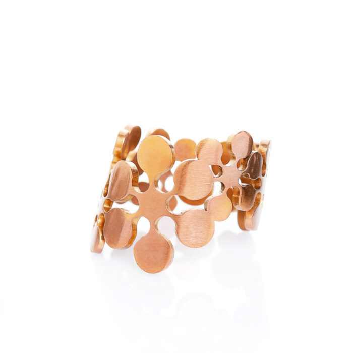 Sõrmus Lumelilled diagonaal, pronks